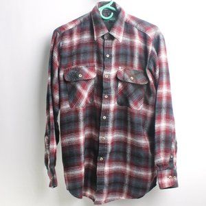 Campus Plaid Button Up Shaket Size Men's M
